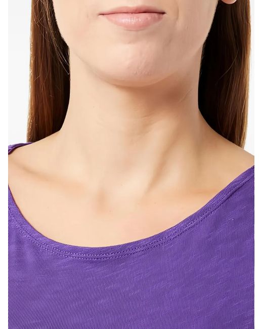 Marc O' Polo Purple Long-Sleeve Boat-Neck Top