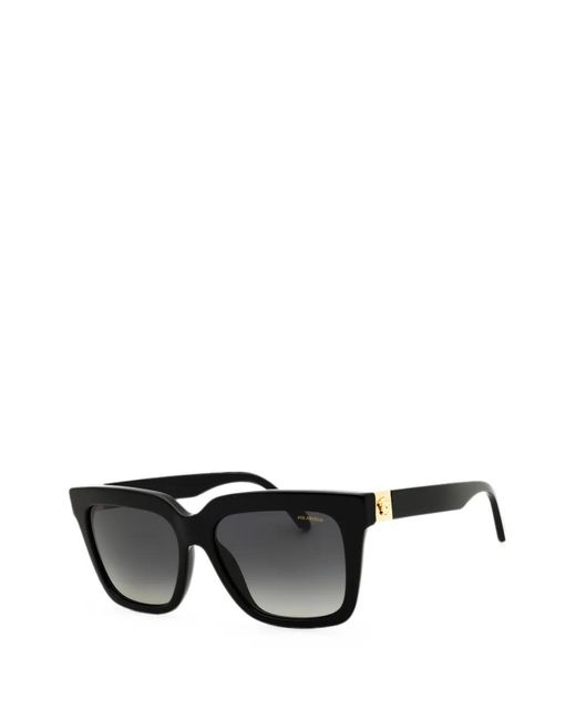 Versace Black Rectangular-Frame Sunglasses