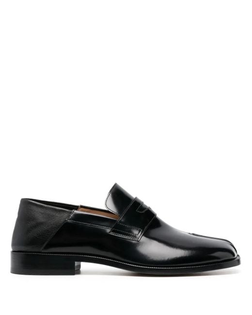 Maison Margiela Black Tabi Slip-On Loafers for men