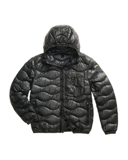 Blauer Gray Wave Hooded Jacket for men