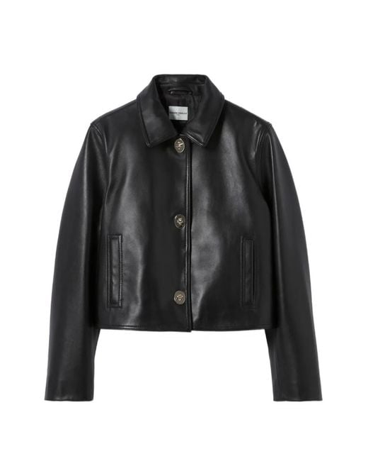 Claudie Pierlot Black Buttoned Cropped Jacket