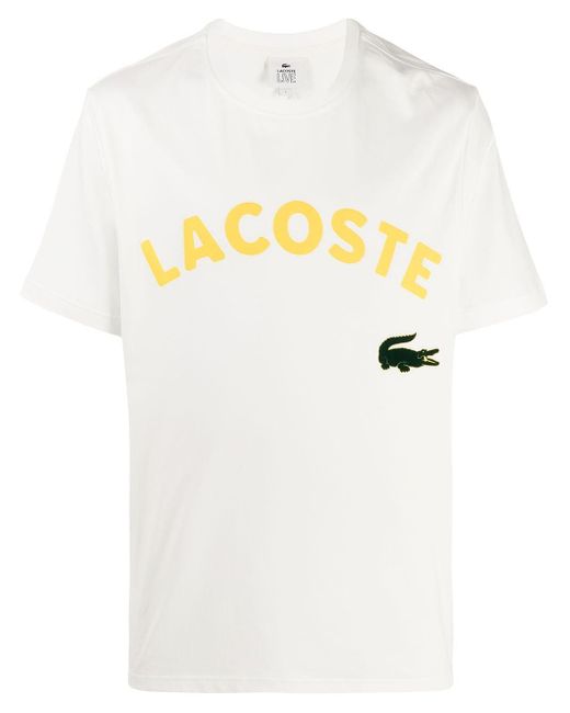 Lacoste T-Shirt im Oversized-Look in Weiß für Herren | Lyst DE