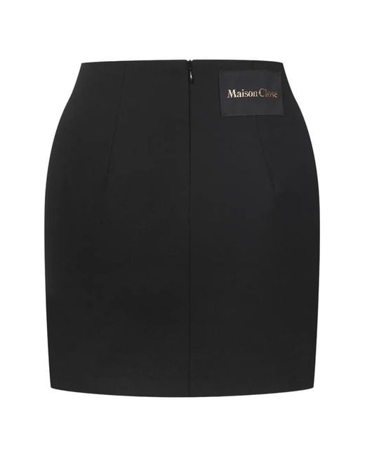 Maison Close Rok Met Logopatch in het Black