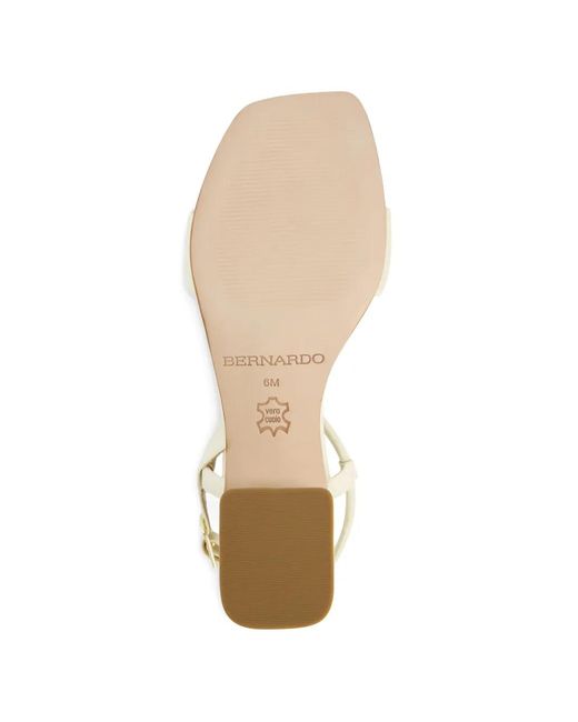 Bernardo Natural Josei Square-Toe Sandals