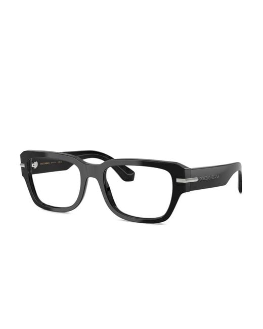 Dolce & Gabbana Black Dg3408 Rectangle-Frame Glasses for men