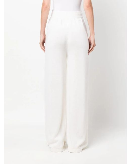 MSGM Broek Met Wijde Pijpen in het White