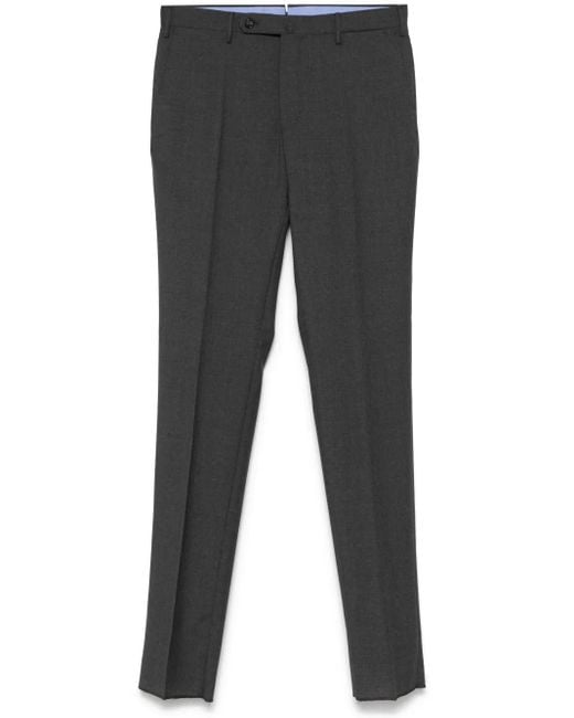 Incotex Gray Wool Trousers for men