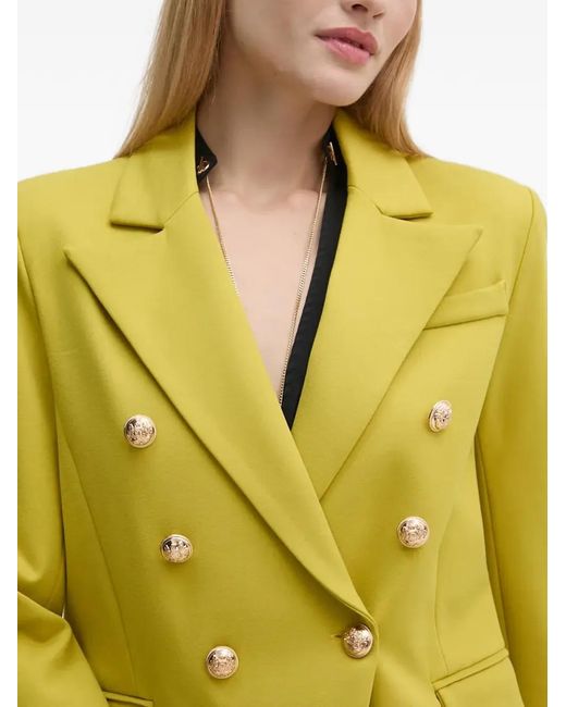 GAUDI Yellow Button-Embellished Blazer