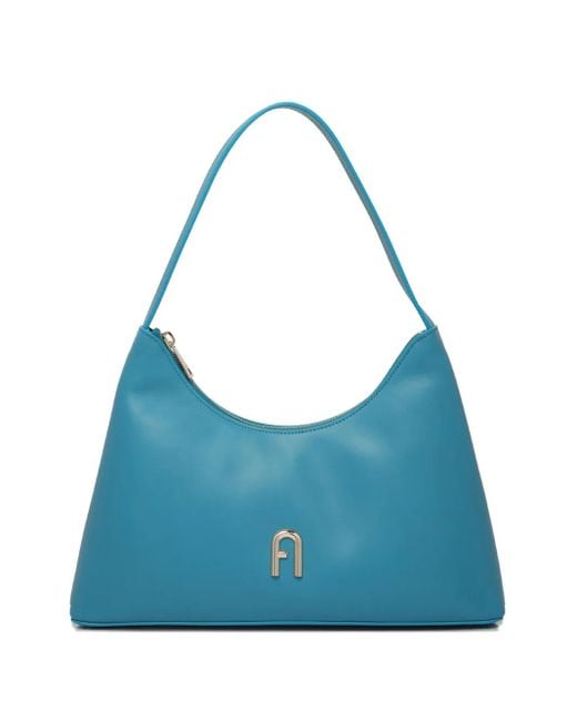 Furla Blue Leather Shoulder Bag