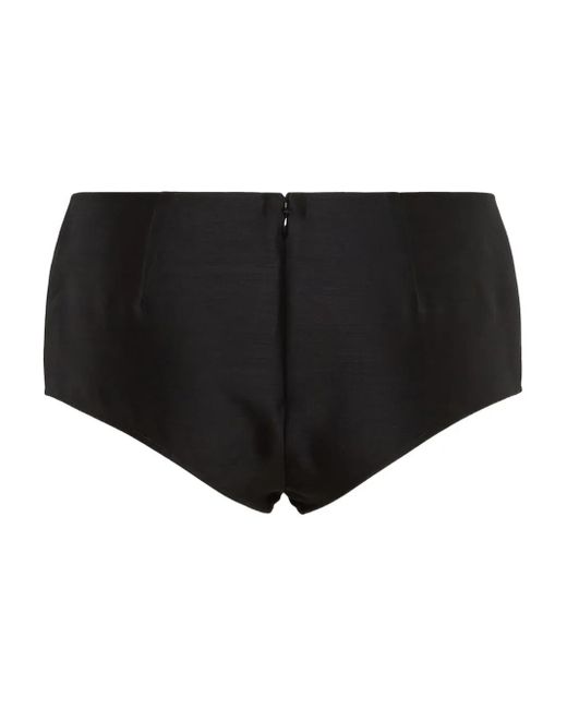 DSquared² Black High-Waisted Mini Shorts