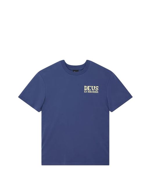 Deus Ex Machina Blue Chinook Crew-Neck T-Shirt for men