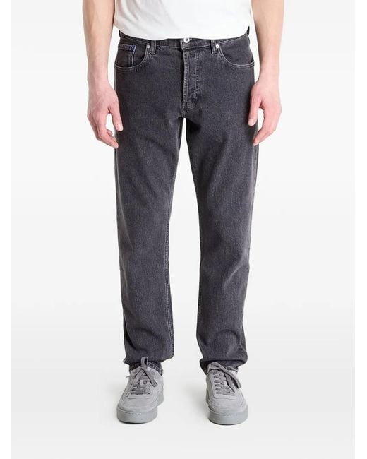 Karl Lagerfeld Blue Washed-Finish Jeans for men