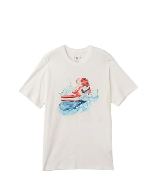 Nike White Flight Essentials Aj1 T-shirt for men