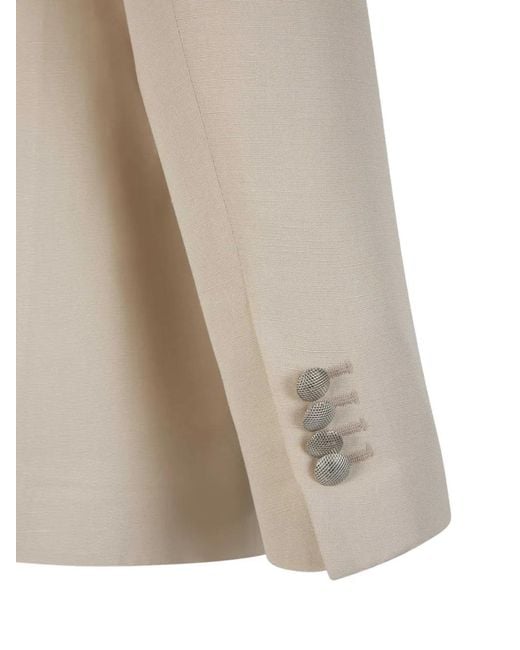 Lardini White Buttoned Single-Breasted Blazer for men