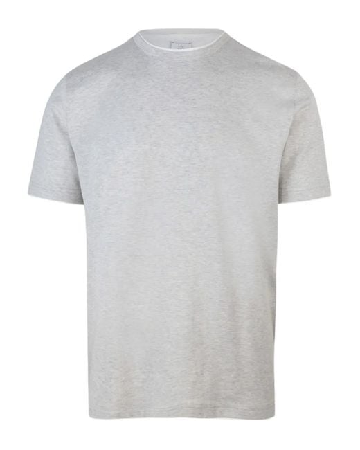 Eleventy Gray Cotton Short-Sleeve T-Shirt for men