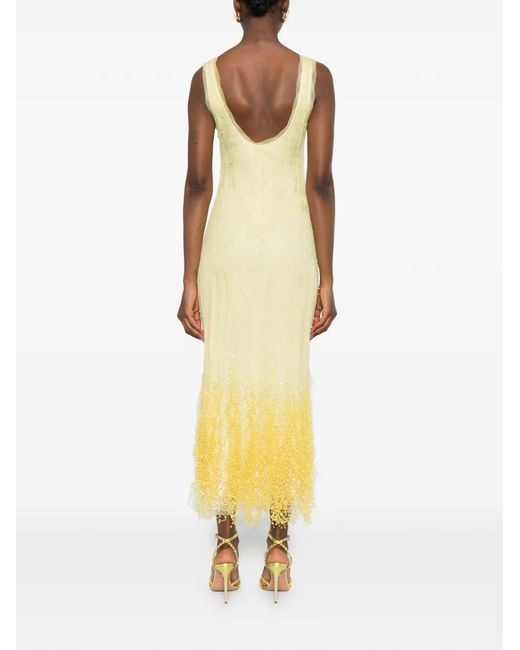 Jonathan Simkhai Metallic Lace Midi Dress