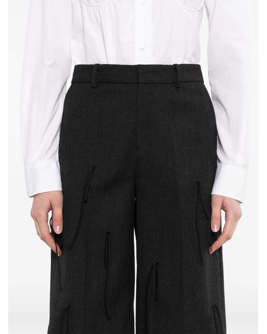 JNBY Black Fringe A-Line Shorts