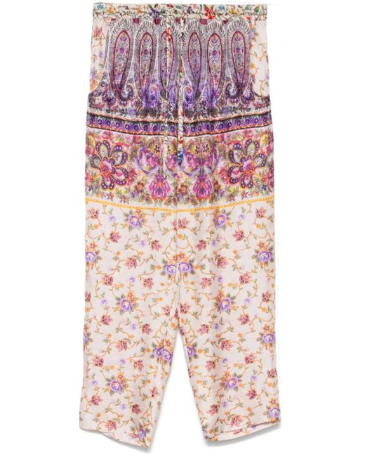 Pierre Louis Mascia Aloe テーパードパンツ Purple