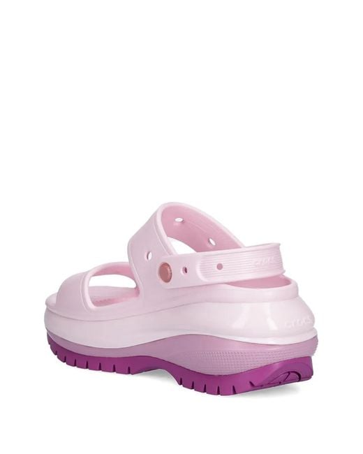 CROCSTM Pink Platform Strap Sandals