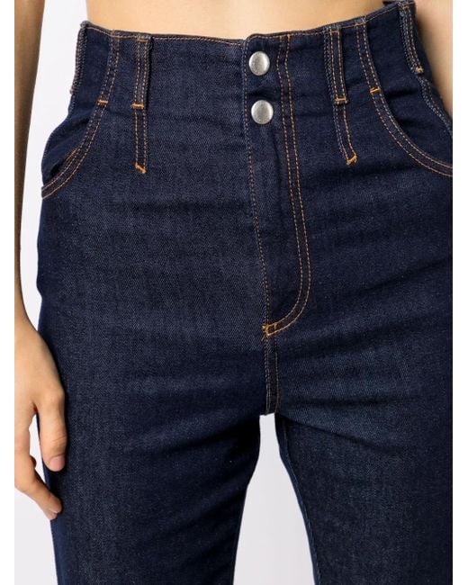 Philosophy Di Lorenzo Serafini Blue Denim Straight-Leg Trousers