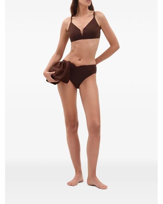 Eres Brown Elancée Triangle Bikini Top