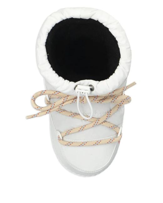 Inuikii White Lace-Up Boots