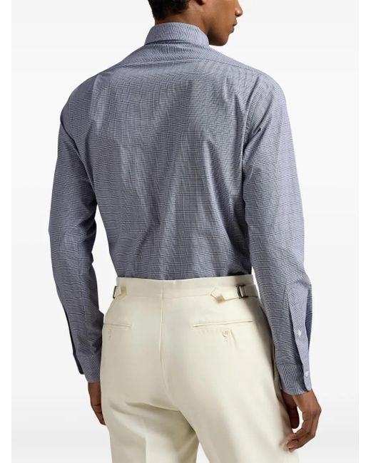 Camicia A Quadri di Polo Ralph Lauren in Blue da Uomo