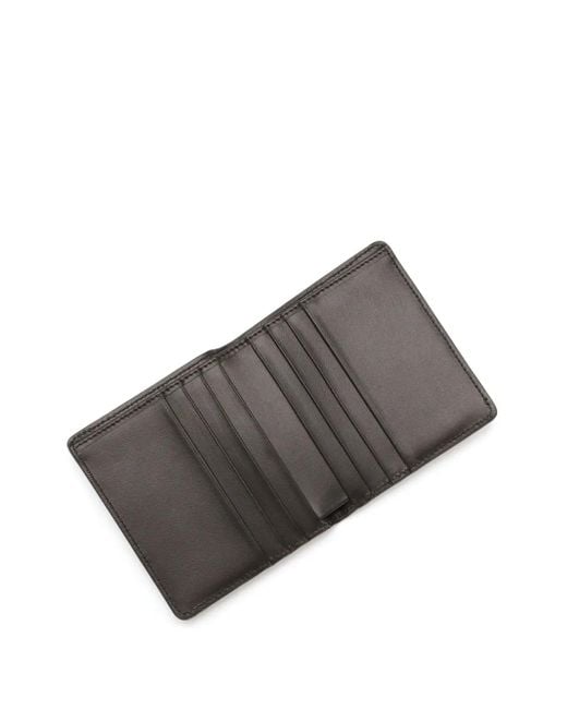 Dolce & Gabbana Gray Coated Jacquard Bi-Fold Card Holder for men