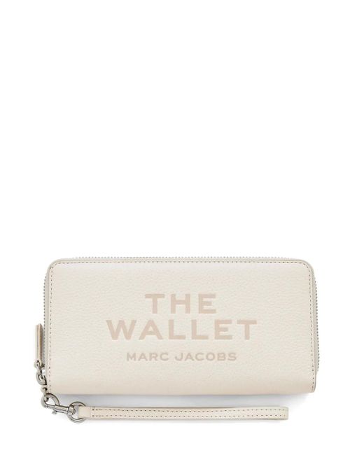 Marc Jacobs The Leather Portemonnee in het Natural