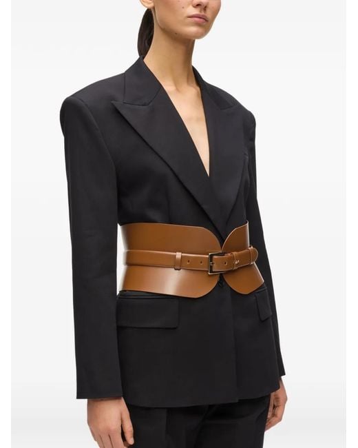 Karl Lagerfeld Brown K/Essential Leather Belt
