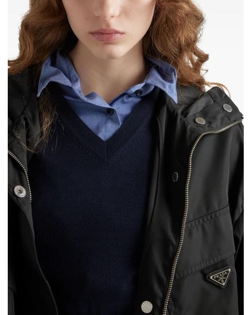 Chaqueta Re-Nylon Prada de color Black