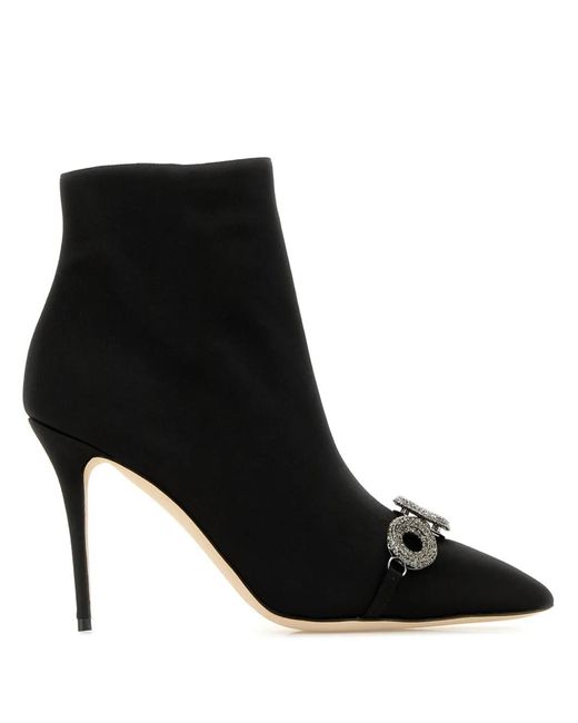 Manolo Blahnik Black Balvisa Boots