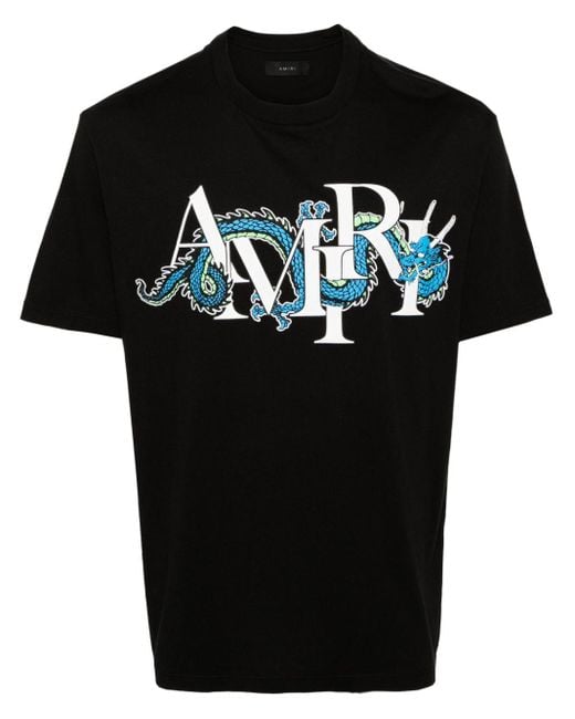Camiseta Dragon Amiri de hombre de color Black
