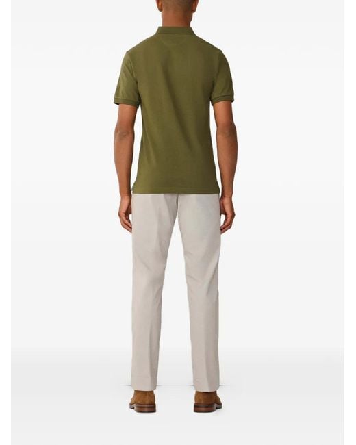 Hackett Green Logo-Embroidered Slim-Fit Polo Shirt for men