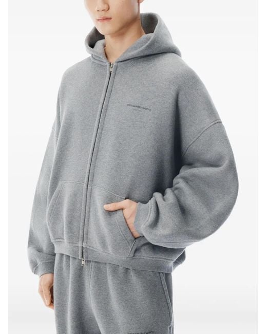 Alexander Wang ジップアップ パーカー Gray