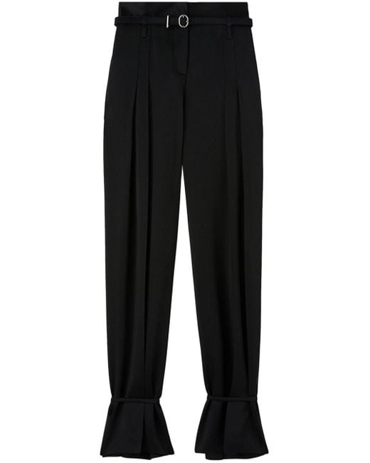 Pantalones de vestir con cinturón Jil Sander de color Black