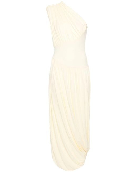 TOVE White Ugbad One-shoulder Gown