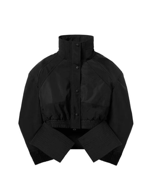 Off-White c/o Virgil Abloh Black Peplum Bomber Jacket