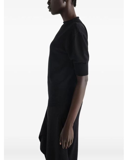 Lemaire Black Short-Sleeve Sweater