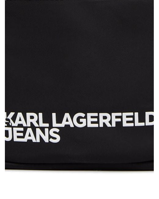 Karl Lagerfeld Black Essential Crossbody Bag for men