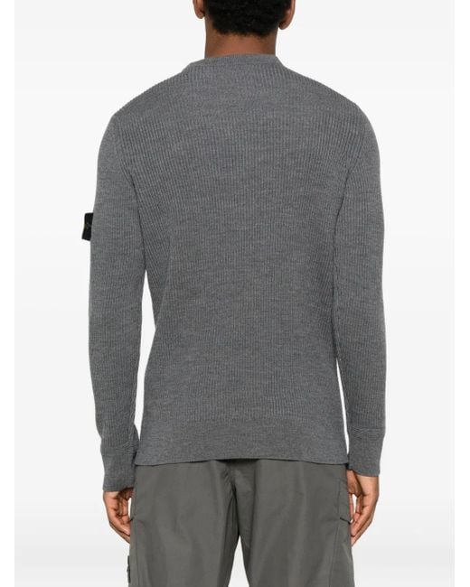 Stone Island Gray Sweater for men