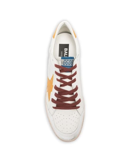 Golden Goose Deluxe Brand Pink Ball Star Leather Sneakers for men