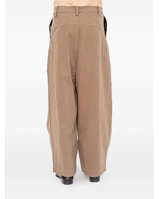 JOE CHIA Natural Cloudfold Trace Trousers for men