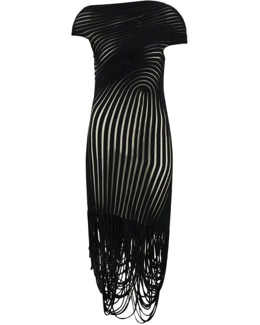 Ferragamo ドレープ ドレス Black