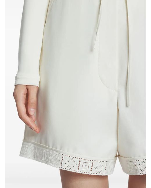 Lanvin White Cotton Shorts