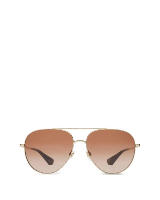 Burberry Multicolor Lunettes De Soleil À Monture Ronde for men