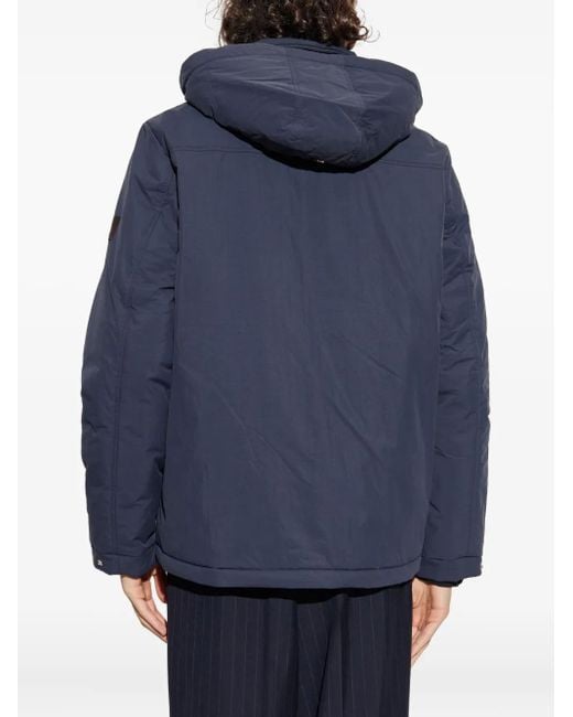 Paul Smith Blue Zip-Fastening Hooded Jacket for men