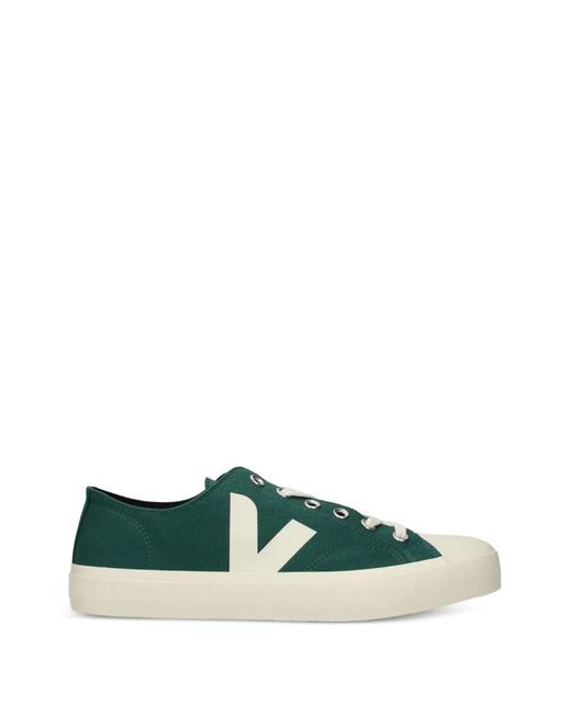 Veja Canvas-Sneakers Mit Logo-Patch in Green für Herren