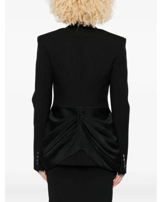 Stella McCartney Black Draped-Front Blazer