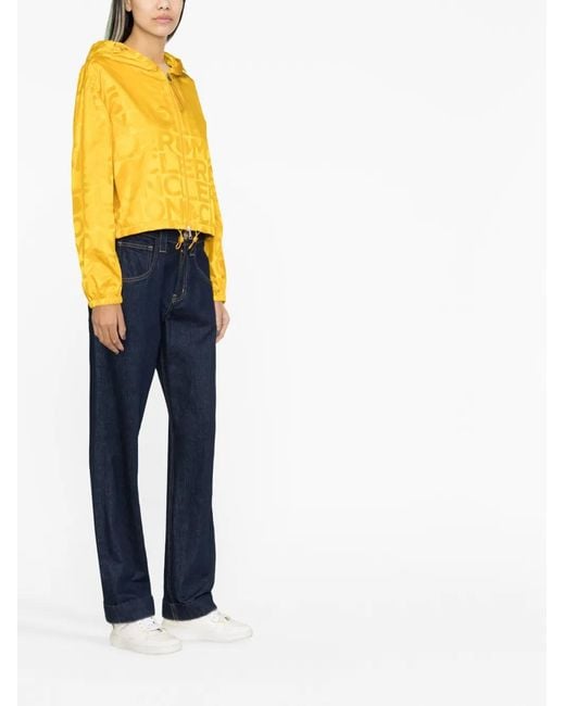 Moncler Yellow Vernant Logo-Print Windbreaker